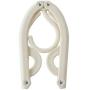 Solid Color Foldable Hangers, Portable Travel Clothes Hangers Multifunction for Adult Kid Shirts Camisole Household-Beige 8-Pack