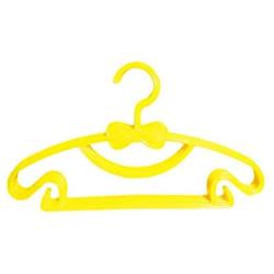 wing1 4PCs/Lot Bow Knot Clothes Hanger Kids Children Toddler Baby Clothes Coat Plastic Hangers Hook Household,Yellow