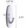 30-Hooks, Utility Hooks Value Pack, White, Wall Hangers Without Nails Replacement for Command Hooks, Organize Damage-Free
