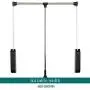 Floating Shelves Liftable Clothes Hanger Dormitory Clothes Bar Closet Hardware Pull-Down Clothes Rail Closet Pole Clothing Finishing Rack, Adjustable Width, Wall Mounting Industrial Wall Frame Floating Shelves Liftable Clothes Hanger Dormitory Clothes Bar Closet Hardware Pull-Down Clothes Rail Closet Pole Clothing Finishing Rack, Adjustable Width, Wall Mounting Industrial Wall Frame