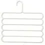 ECYC Multi Bar Pants and Trouser Hanger 5 Layers Towels Clothes Apparel Hangers Racks Space Saving,White ECYC Multi Bar Pants and Trouser Hanger 5 Layers Towels Clothes Apparel Hangers Racks Space Saving,White