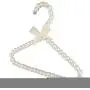 LOVIVER 10Pcs Mini Clothes Small Rack Hangers - Luxury Non-Slip Pearl Beaded Kids Children Pets Clothes Hanger Coat Trousers Dress Pants Clothing Storage Rack