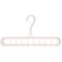 Decdeal Hanger Organizer Multi-Port Support, Rotate Anti-Skid Folding Hanger Magic Space Saving Clothes Hangers Organizer with 9 Holes for Drying and Storage