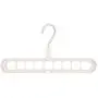 Decdeal Hanger Organizer Multi-Port Support, Rotate Anti-Skid Folding Hanger Magic Space Saving Clothes Hangers Organizer with 9 Holes for Drying and Storage