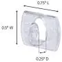 Command 4-packages of Mini Light Clips, Indoor Use, Clear, 160 clips total (17026CLR-40ES)