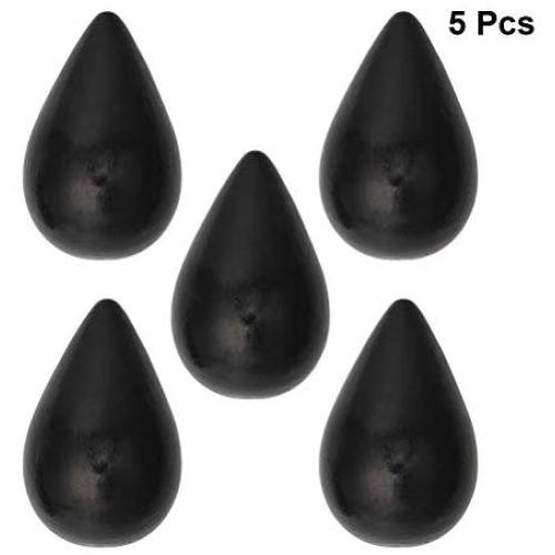Vosarea Wall Hanging Hooks Wooden Water Drop Shaped Coat Hat Clothes Heavy Duty Hanger Raindrop Hooks