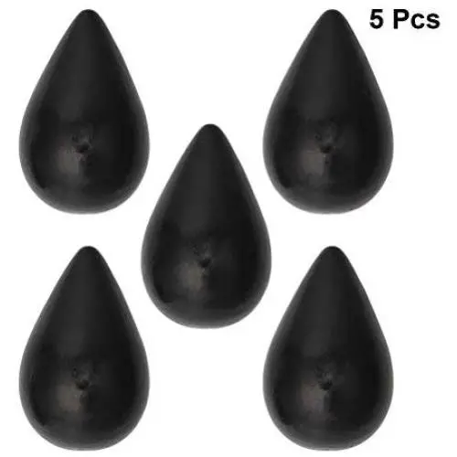 Vosarea Wall Hanging Hooks Wooden Water Drop Shaped Coat Hat Clothes Heavy Duty Hanger Raindrop Hooks