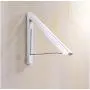 2pcs Space Aluminum Invisible Hanger Mounted on The Wall of Retractable Foldable Aluminum Clothes Hangers for Clothes