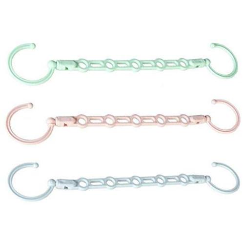 Windproof 5Hole Magic Coat Clothes Hanger 10pcs Random Color Multifunction Holder Clothes Hanging Organizer Folding Rotating Coat Storage Rack