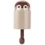DOITOOL Cartoon Squirrel Wall Plug Hook Hanging Key Hook Wall Clothes Hanger for Kitchen Bathroom Coat Hat (Brown)
