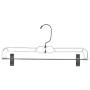 Mainetti 5131 Clear Plastic Hangers with 360 Swivel Metal Hook and Sturdy Metal Non-Slip Padded Clips, Great for Pants/Skirts/Slacks/Bottoms, 14 Inch (Pack of 10) Mainetti 5131 Clear Plastic Hangers with 360 Swivel Metal Hook and Sturdy Metal Non-Slip Padded Clips, Great for Pants/Skirts/Slacks/Bottoms, 14 Inch (Pack of 10)