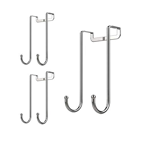 Dalanpa 1kuan Over Door Hook S Shaped Heavy Duty for Hanging - Single Hook Loads up to 50lbs for Kitchen, Bathroom, Bedroom and Office - Pack of 3 Dalanpa 1kuan Over Door Hook S Shaped Heavy Duty for Hanging - Single Hook Loads up to 50lbs for Kitchen, Bathroom, Bedroom and Office - Pack of 3