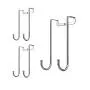 Dalanpa 1kuan Over Door Hook S Shaped Heavy Duty for Hanging - Single Hook Loads up to 50lbs for Kitchen, Bathroom, Bedroom and Office - Pack of 3