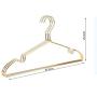 10pcs Random Color Fancy Aluminum Alloy Hanger for Clothes,Strong Metal Shirts Dress Sun-top Hanger