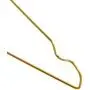 HANGERWORLD 20 Gold Coating 16inch Metal Wire 13 Gauge Pants Bar Coat Clothes Garment Hangers