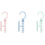 Retrofish Magic Clothes Hangers with Handle - Sturdy Plastic Space Saving 5 Holes Cascading Clothes Hanger Organizer - Closet Storage Rack Wardrobe Suit Clothes 360° Rotating Towel Hangers (3pcs)