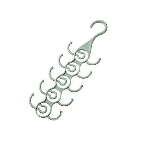 Grey990 5 Layers Multifunctional Hanger Wardrobe Scarf Necktie Belt Clothes Storage Rack Green