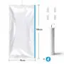 MRS BAG Hanging Vacuum Storage Bags 4 Jumbo(57x27.6) Space Saver Bag Dress Cover with Hook for Coats, Jackets, Clothes & Closet Storage - Hand Pump Included