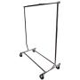 Single Bar Adjustable Clothes Rack Garmen Display Clothes Hanger Retail Rolling