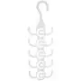 10 Hooks Clothes Hanger Storage Shelf Multi-Layer Tie Scarf Scarves Hanger Rack Neck Tie Belts Clothes Holder Organizer 5pcs Random Color