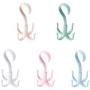 1pcs 360 Degrees Rotated 4 Hooks Plastic Clothes Ties Bag Holder Shelf Hanger Hanging Rack Storage Organizer Scarf Hanger Hook