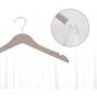 SAASNY Standard Plastic Hangers,20 Grey 38cm Plastic Non Slip 2 Notched Clothes Coat Garment Top Dress Hangers for Drying and Storage