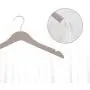 SAASNY Standard Plastic Hangers,20 Brown 38cm Plastic Non Slip 2 Notched Clothes Coat Garment Top Dress Hangers for Drying and Storage SAASNY Standard Plastic Hangers,20 Brown 38cm Plastic Non Slip 2 Notched Clothes Coat Garment Top Dress Hangers for Drying and Storage