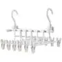 2pcs Space Saving Clothes Hanger with Hook Wardrobe Closet Organizer Rack 360 Degree Rotary Clip Clothes Rack Decoration 2pcs Space Saving Clothes Hanger with Hook Wardrobe Closet Organizer Rack 360 Degree Rotary Clip Clothes Rack Decoration