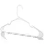 Neaties American Made White Plastic Hangers with Notches, Plastic Clothes Hangers Ideal for Everyday Use, Clothing Standard Hangers, 30pk Neaties American Made White Plastic Hangers with Notches, Plastic Clothes Hangers Ideal for Everyday Use, Clothing Standard Hangers, 30pk