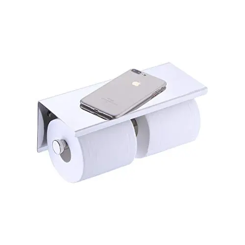 KES Dual Toilet Paper Holder RUSTPROOF Stainless Steel Bathroom Double Tissue Paper Towel Roll Holder Hanger Wall Mount Polished Finish, BPH201S2 KES Dual Toilet Paper Holder RUSTPROOF Stainless Steel Bathroom Double Tissue Paper Towel Roll Holder Hanger Wall Mount Polished Finish, BPH201S2