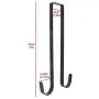 15 Inches Over The Door Metal Double Wreath Hanger Front Door Wreath Hanger Hook - Holds 2 Wreaths,2 Sided Over The Door Hanger for Clothes 15 Inches Over The Door Metal Double Wreath Hanger Front Door Wreath Hanger Hook - Holds 2 Wreaths,2 Sided Over The Door Hanger for Clothes