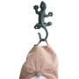 Wall Mount Cast Iron Gecko Shaped Hook Coat Hat Clothes Hanger/Cast Iron Decorative Wall Hook - Gecko Hook Hanger Holder Coat Apron Hat Towel Wall Hook, Wall Hanging Decoration Hook