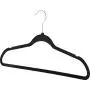 Laundry Solutions by Westex Velvet Non-Slip Hangers, Black,25pcs Laundry Solutions by Westex Velvet Non-Slip Hangers, Black,25pcs