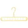 Regun 5Pcs Portable Multifunctional Folding Clothes Hangers 9 Holes Space Saving Clothing Holder(Beige) Regun 5Pcs Portable Multifunctional Folding Clothes Hangers 9 Holes Space Saving Clothing Holder(Beige)