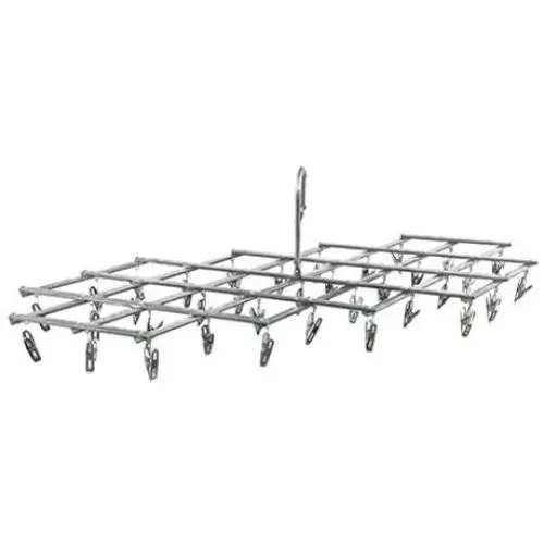 Vosarea Stainless Steel Clothes Hanger Space Saving Foldable Clothes Hangers Non-Slip with 35pcs Clips for Drying Clthes,Towels,Underwear,Socks Vosarea Stainless Steel Clothes Hanger Space Saving Foldable Clothes Hangers Non-Slip with 35pcs Clips for Drying Clthes,Towels,Underwear,Socks