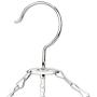 Cyclamen9 20 Clip Sock Underwear Clothes Outdoor Dryer Laundry Hanger, Stainless Steel Square Wire Clip Clothes Rack Sock Dryer Rack