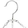 Cyclamen9 20 Clip Sock Underwear Clothes Outdoor Dryer Laundry Hanger, Stainless Steel Square Wire Clip Clothes Rack Sock Dryer Rack