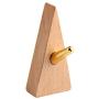 Garneck Wood Wall Hook Adhesive Triangle Door Back Hook Modern Wall Clothes Hanger for Living Room Entrance Key Holder 2 PCS