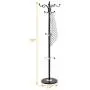 Tangkula 70" Metal Coat Tree, Coat Racks with 15 Hooks, Hat Jacket Stand Tree Holder Hanger Rack w/Marble Base (Black)