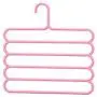 5pcs Random Color Multi-Purpose Clothes Hanger 5 Layers Pants Hanger Cloth Rack Multilayer Storage Scarf Tie Space-Saving Clothes Hanger 5pcs Random Color Multi-Purpose Clothes Hanger 5 Layers Pants Hanger Cloth Rack Multilayer Storage Scarf Tie Space-Saving Clothes Hanger