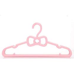 SAASNY Standard Hangers Plastic Hangers,Plastic Hangers 24 Pack Coat Hangers Standard Hangers for Clothes Slim and Space Saving Notched Hangers(Pink) for Drying and Storage