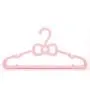 SAASNY Standard Hangers Plastic Hangers,Plastic Hangers 24 Pack Coat Hangers Standard Hangers for Clothes Slim and Space Saving Notched Hangers(Pink) for Drying and Storage