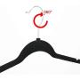 KYCPTNFJ 20pcs Non-Slip Flocked Velvet Huggable Hangers Clothes Hangers Shirts Sweaters Dress Hanger Drying Rack