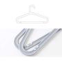 C&M LIFE Plastic Hangers Light-Weight Clothes Hangers 16 Durable Adult Coat Hangers Pack of 10 (Light Gray)