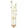 Aufee Coat Rack, Durable Reliable Free Standing Multi-Layer Coat Rack Hanger Cloth Shelf Home Bedroom Living Room Hallway for Book, Shoes, Coats, Hats(Natural Color)