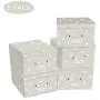 Na&Co Season 5 Pack Folding Hand-held Storage Cubes Bin with Lids,Collapsible Decorative Storage Boxes/Safety Container for Household, Closet, Cabinet, Office (Dot) Na&Co Season 5 Pack Folding Hand-held Storage Cubes Bin with Lids,Collapsible Decorative Storage Boxes/Safety Container for Household, Closet, Cabinet, Office (Dot)