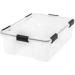 IRIS WEATHERTIGHT Storage Box, 2 Pack, Clear