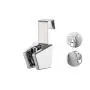 UMIRIO Removable Handheld Bidet Sprayer Holder Hanger Shower Head Holder Toilet Stainless Steel Wall Mount Hanging Bracket Hook Holder Mounted on Toilet Tank Bathroom Spray Attachment Chrome