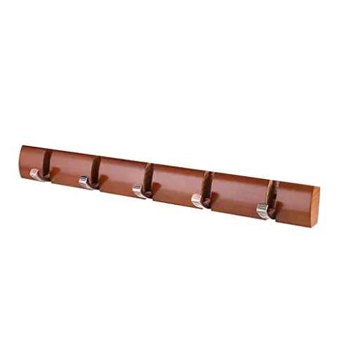 Coat Rack Creative Wood Folding Clothes Hook Wall Hanging Wall Hanger Door Clothes Hook Coat Hook 5 Hook Size: 6035.5cm Clothes Hook Coat Rack Creative Wood Folding Clothes Hook Wall Hanging Wall Hanger Door Clothes Hook Coat Hook 5 Hook Size: 6035.5cm Clothes Hook