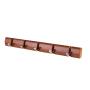 Coat Rack Creative Wood Folding Clothes Hook Wall Hanging Wall Hanger Door Clothes Hook Coat Hook 5 Hook Size: 6035.5cm Clothes Hook